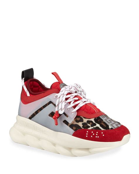 versace chain reaction leopardate|Versace Chain Reaction Sneakers for Men .